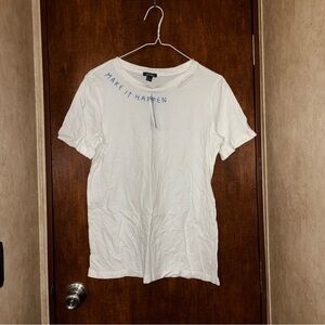 Wild Fable White Tee with Blue Text